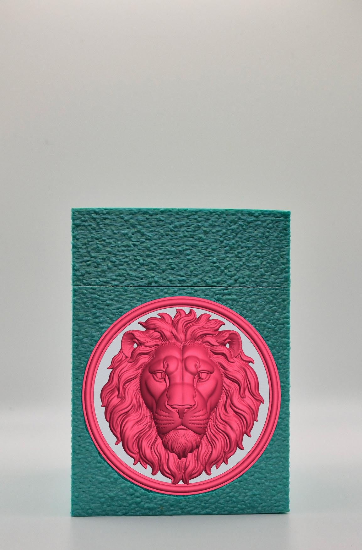 Lion Card Box — Green