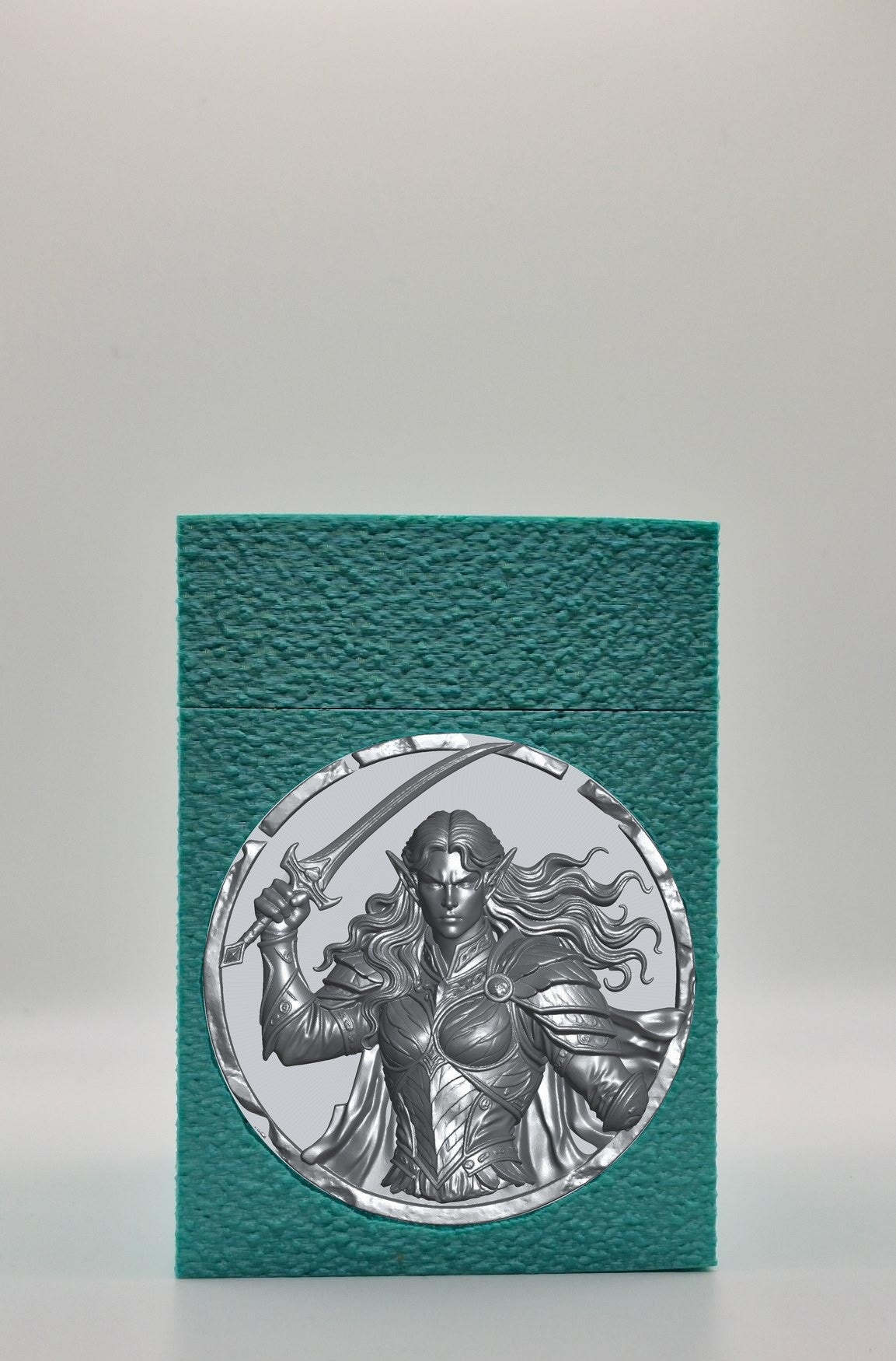 Elvish Warrior Card Box — Green