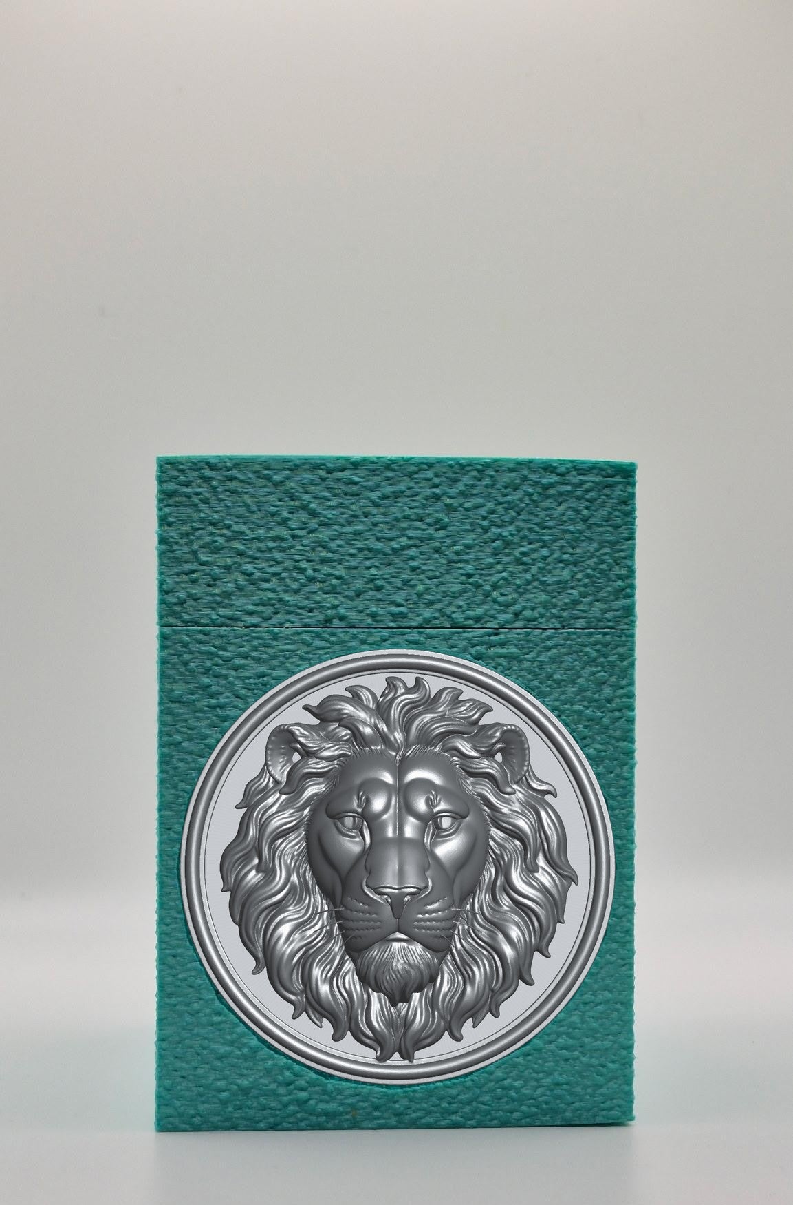 Lion Card Box — Green