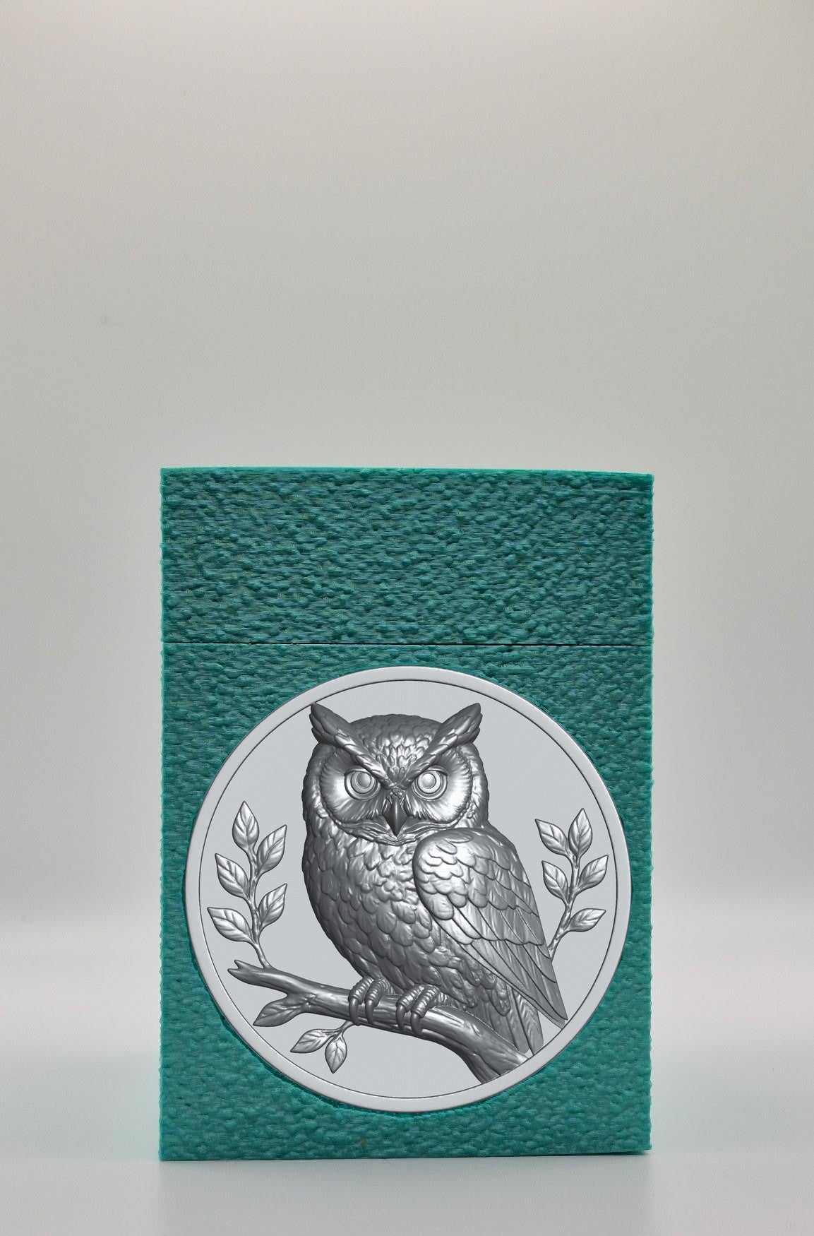Owl Card Box — Green