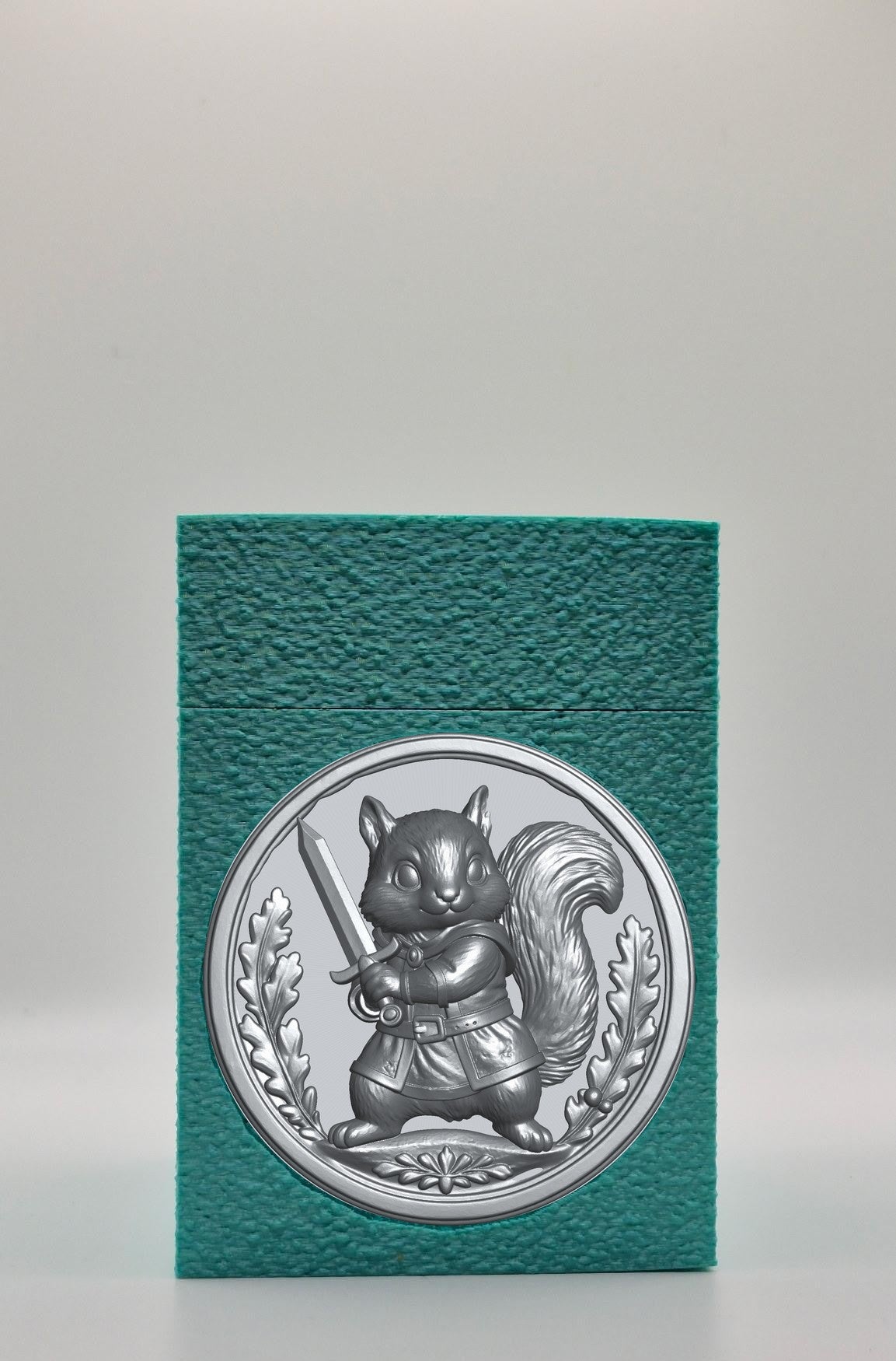 Squirrel Card Box — Green