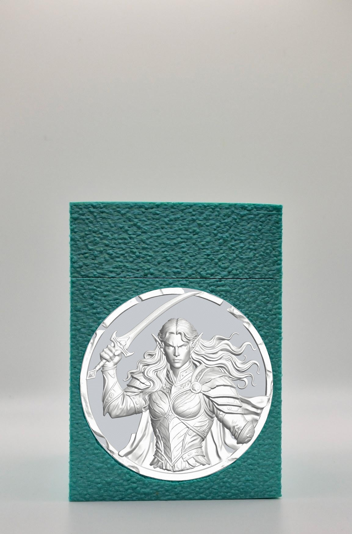 Elvish Warrior Card Box — Green
