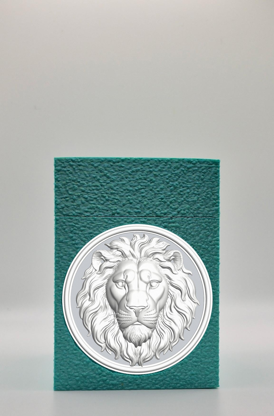 Lion Card Box — Green