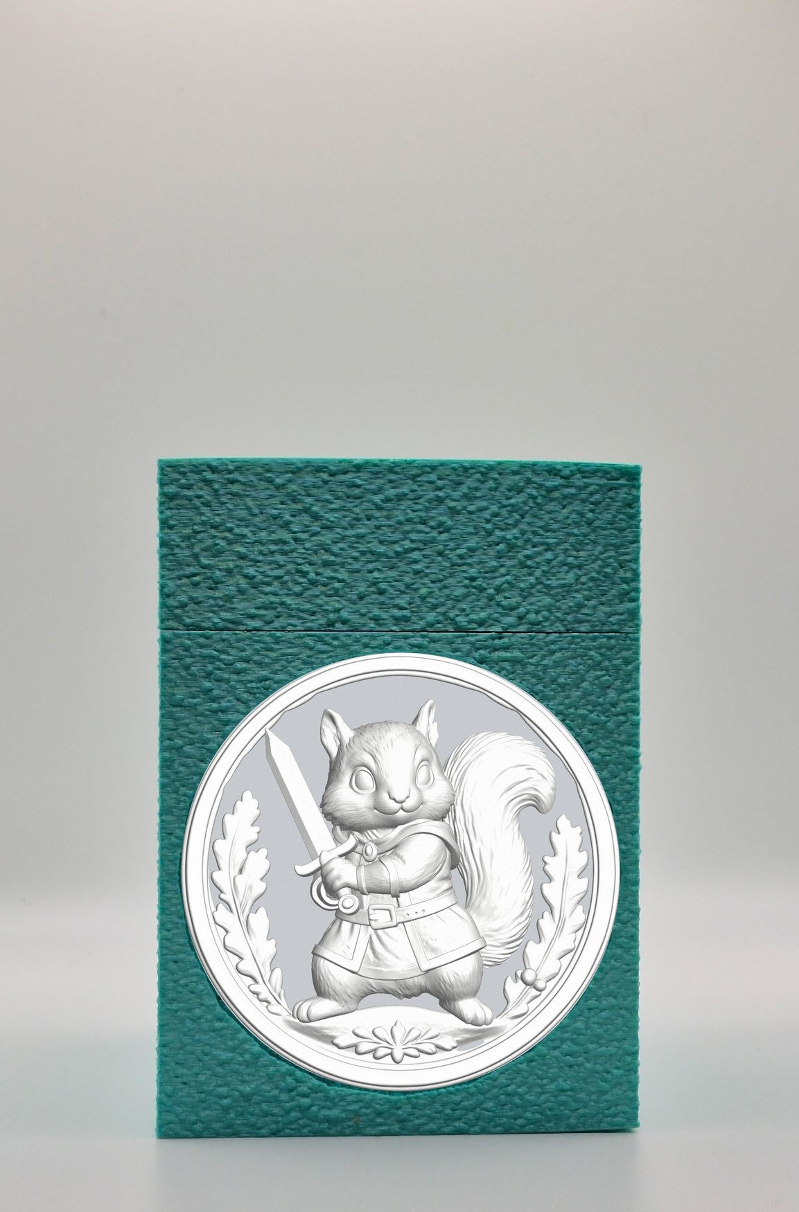Squirrel Card Box — Green