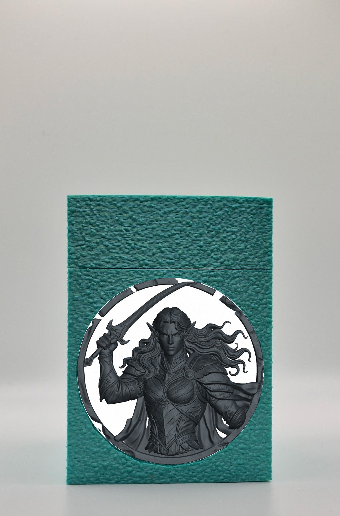 Elvish Warrior Card Box — Green