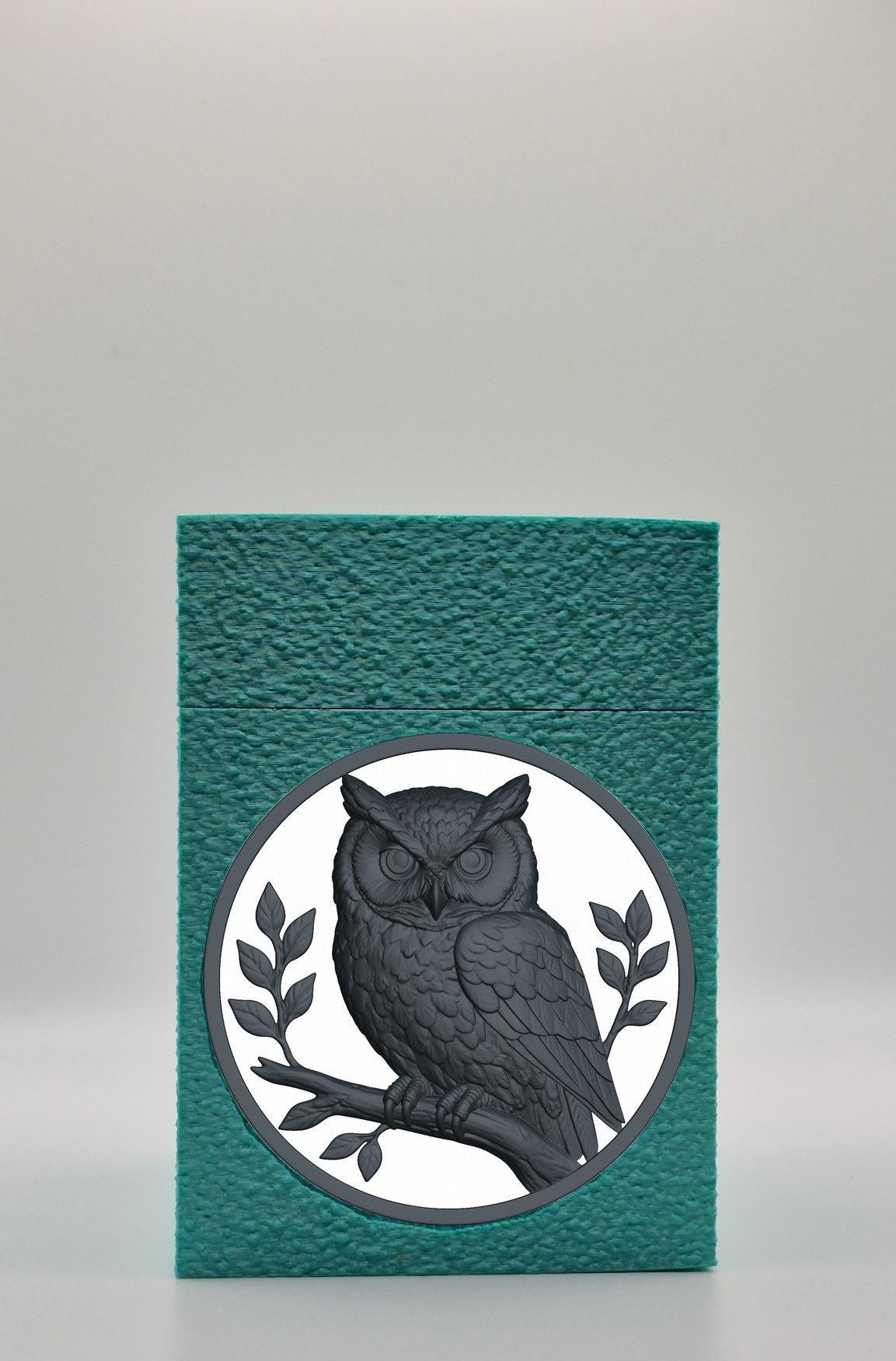 Owl Card Box — Green