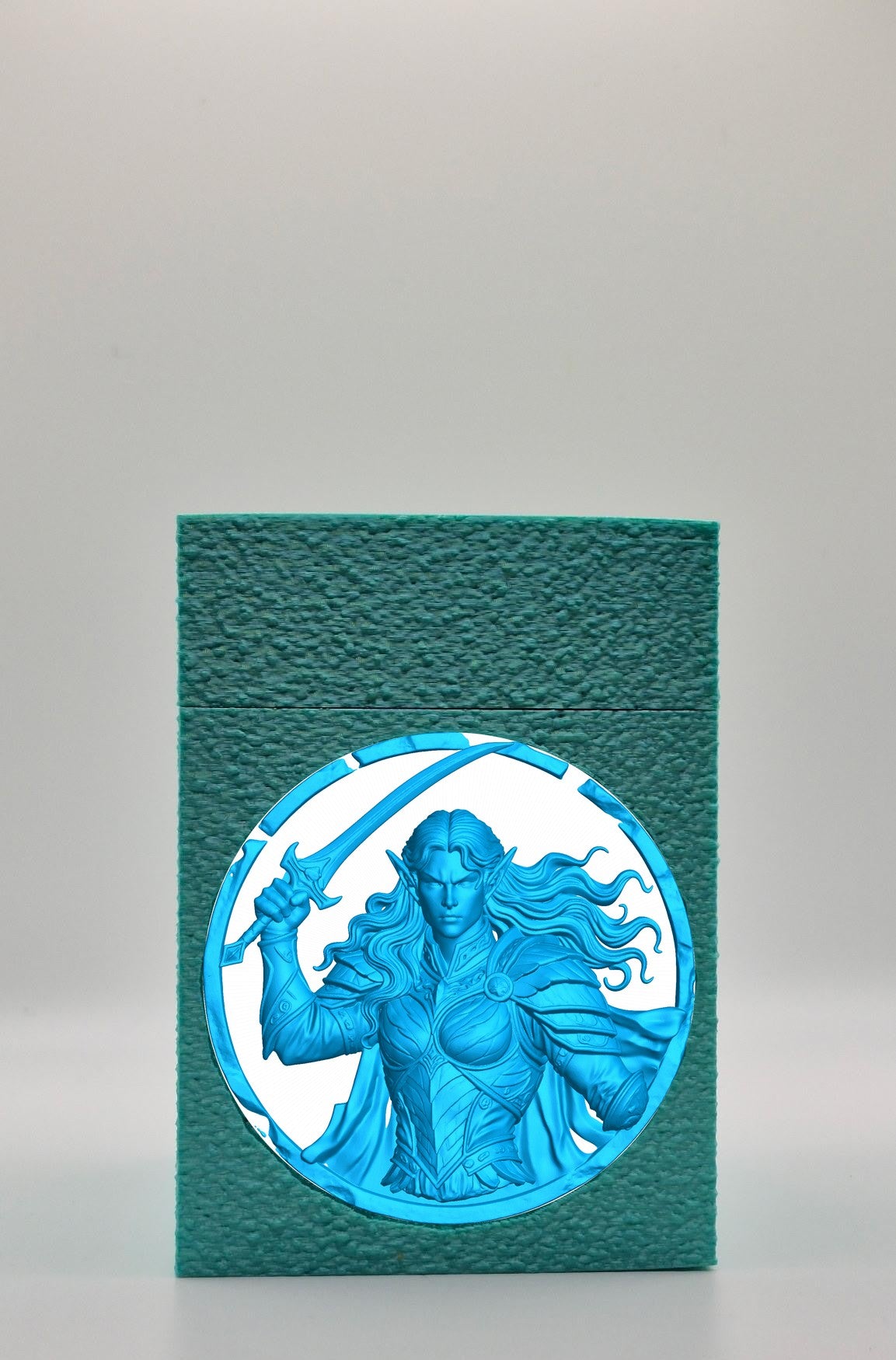 Elvish Warrior Card Box — Green