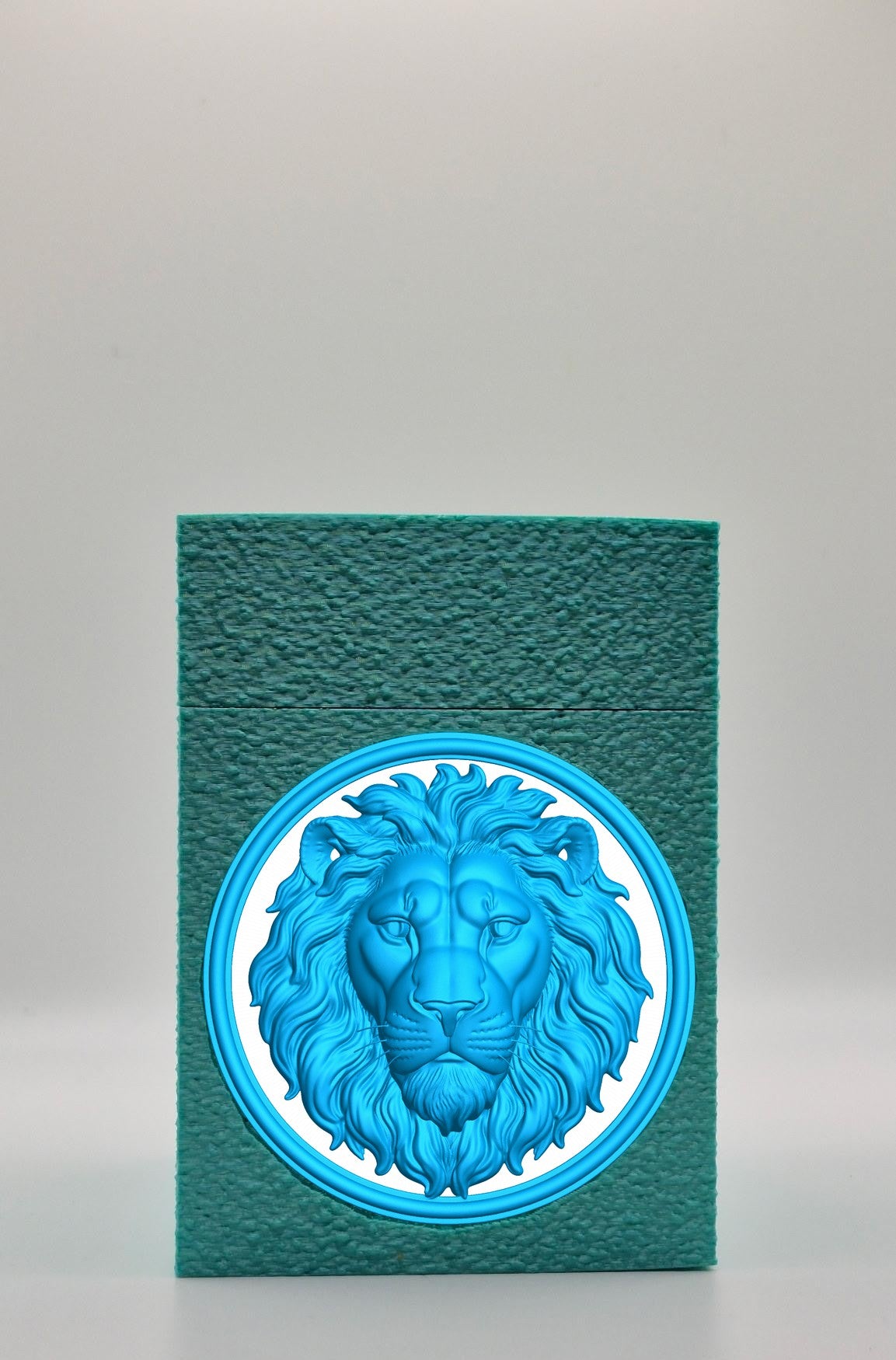 Lion Card Box — Green