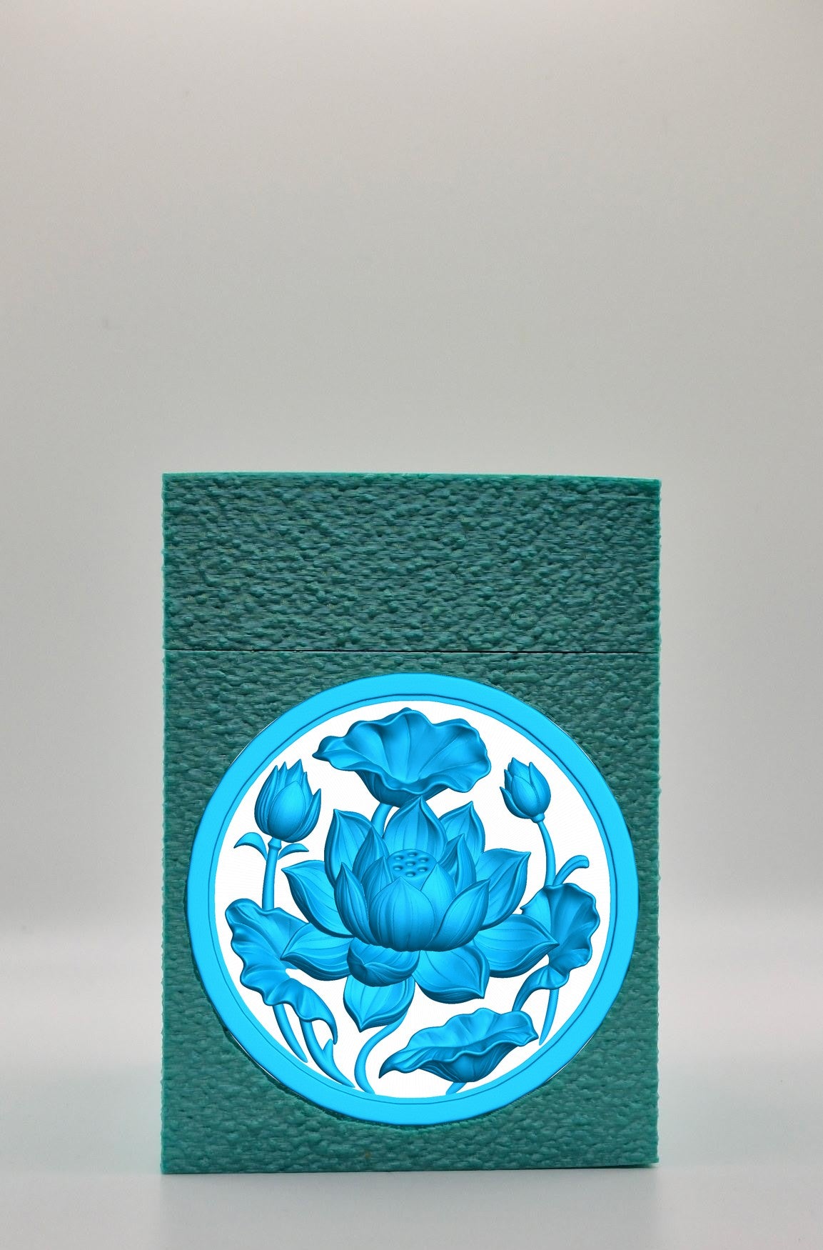 Lotus Card Box — Green