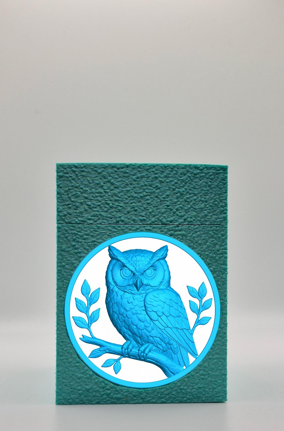 Owl Card Box — Green