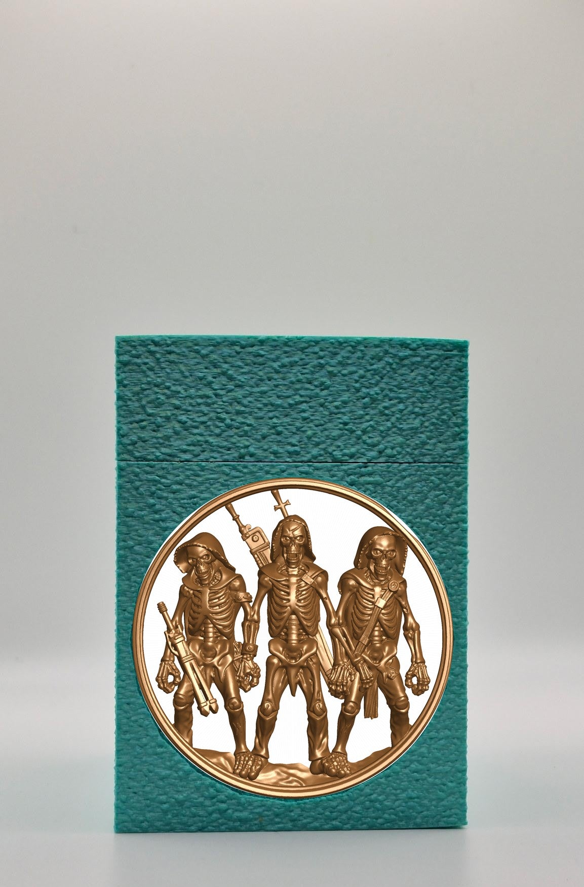 Skeleton Army Card Box — Green