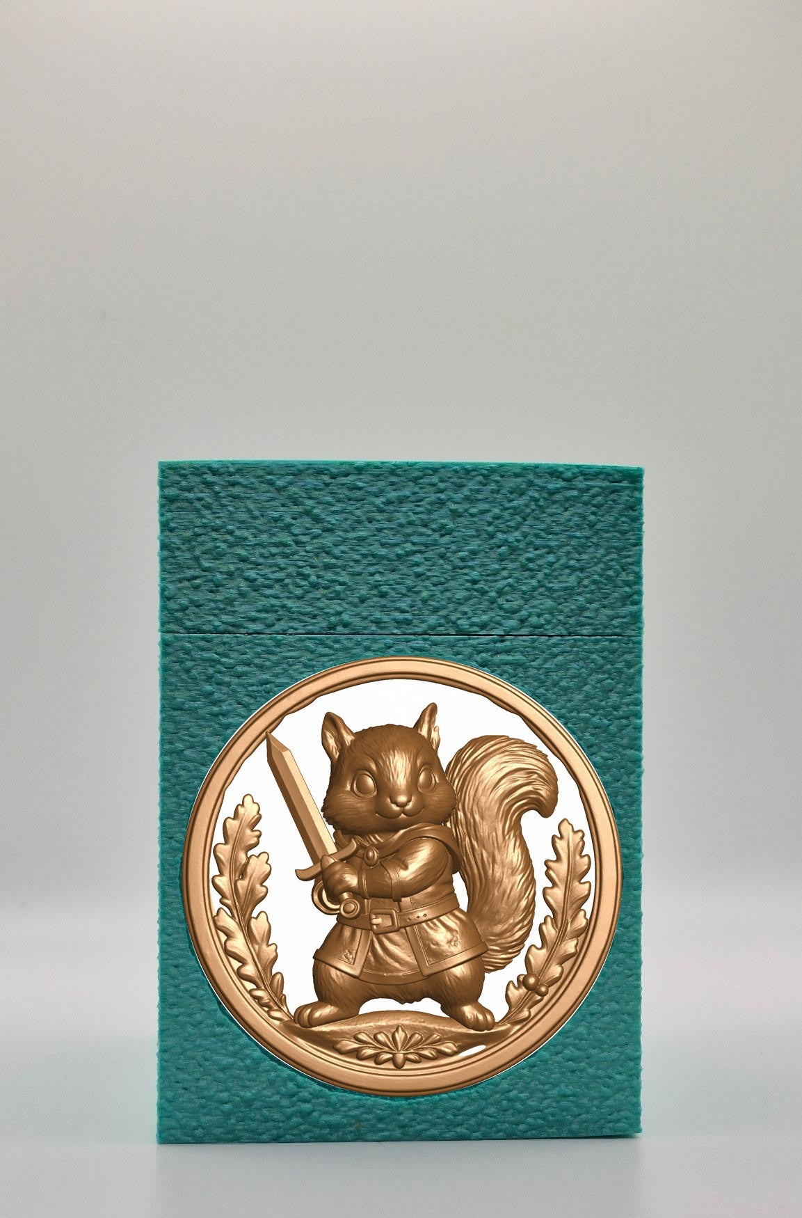 Squirrel Card Box — Green