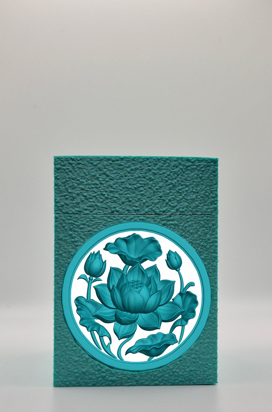 Lotus Card Box — Green