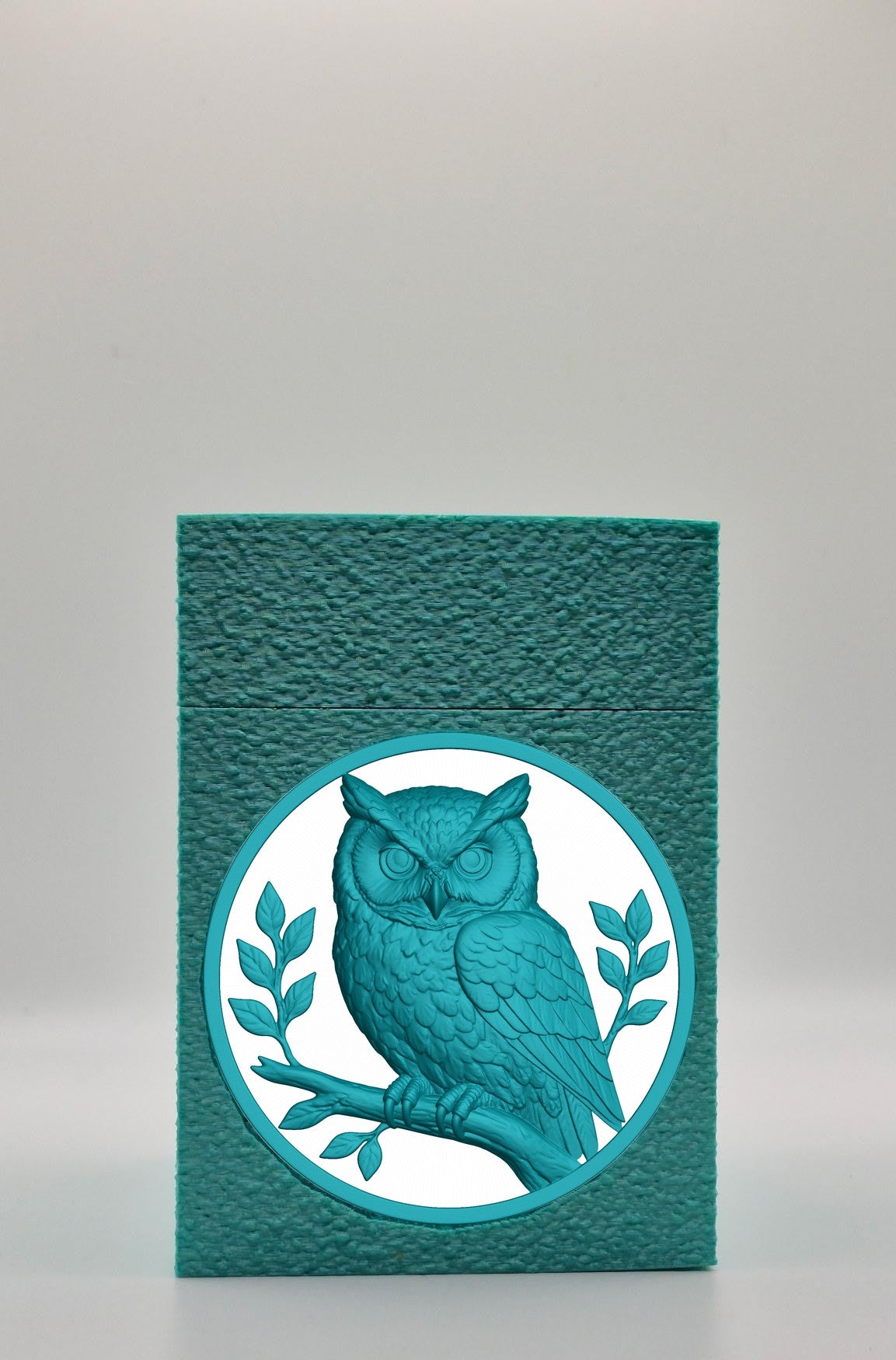 Owl Card Box — Green