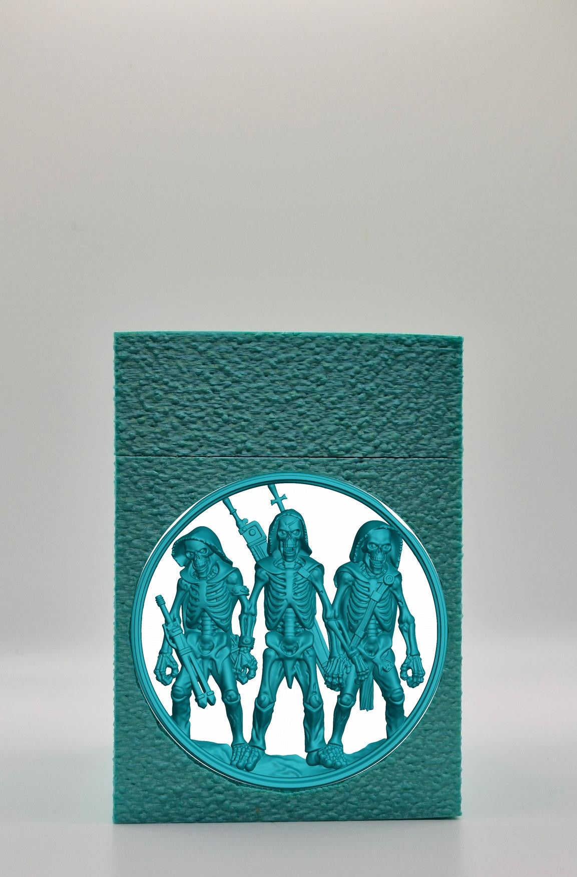 Skeleton Army Card Box — Green