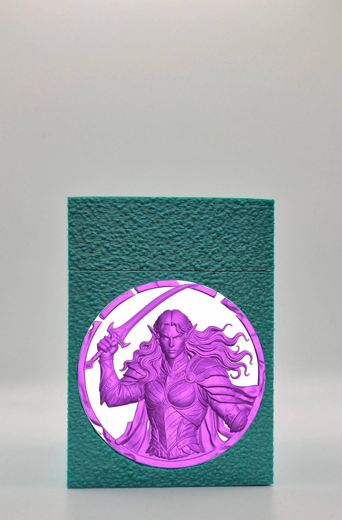 Elvish Warrior Card Box — Green