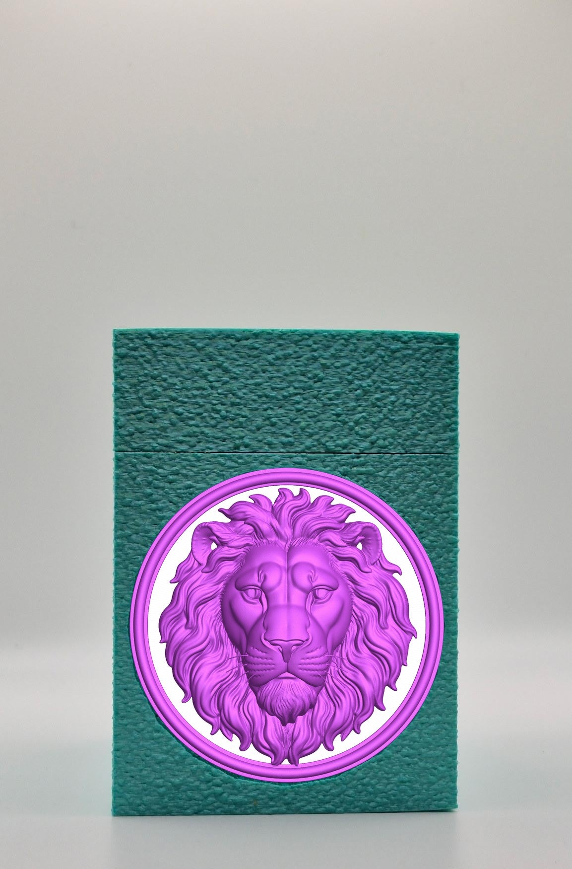 Lion Card Box — Green