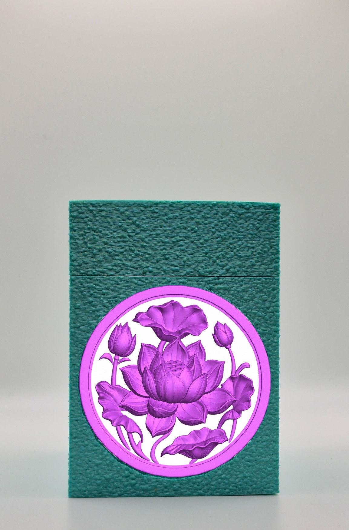 Lotus Card Box — Green