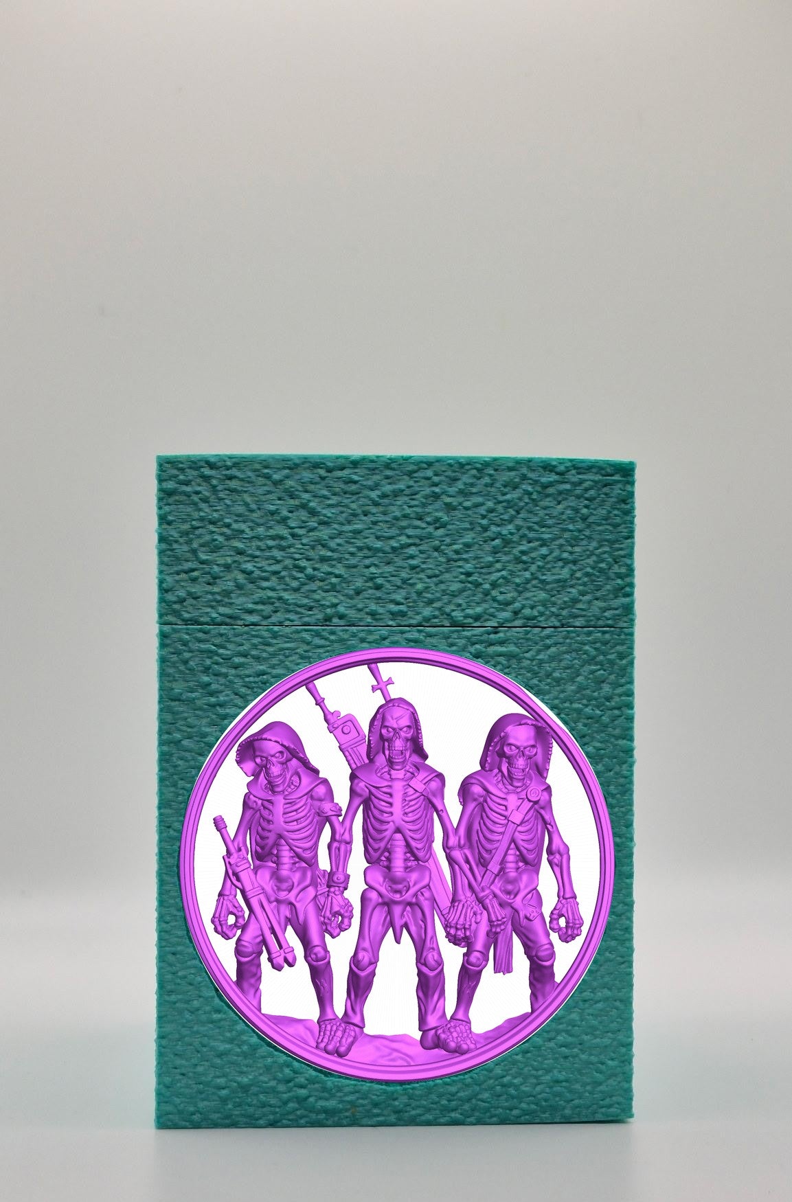 Skeleton Army Card Box — Green