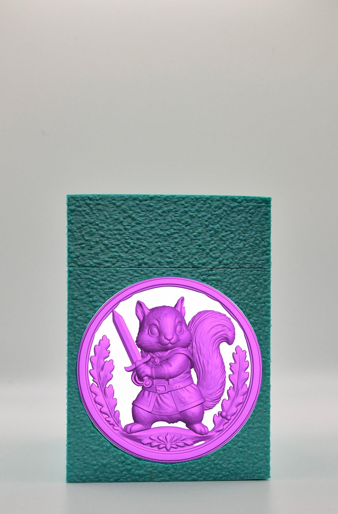 Squirrel Card Box — Green