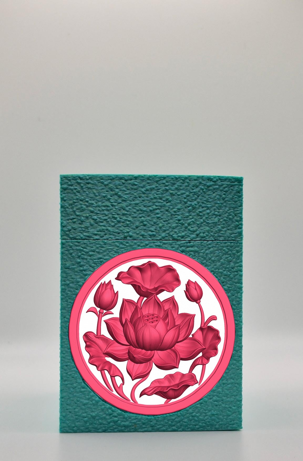Lotus Card Box — Green