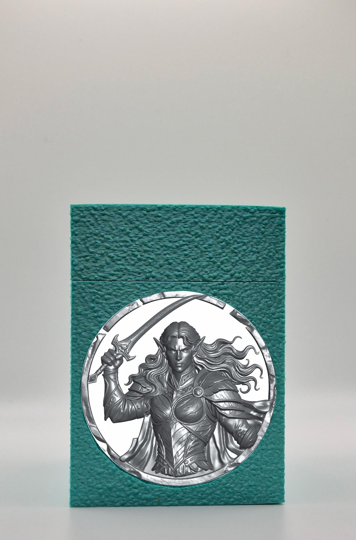 Elvish Warrior Card Box — Green
