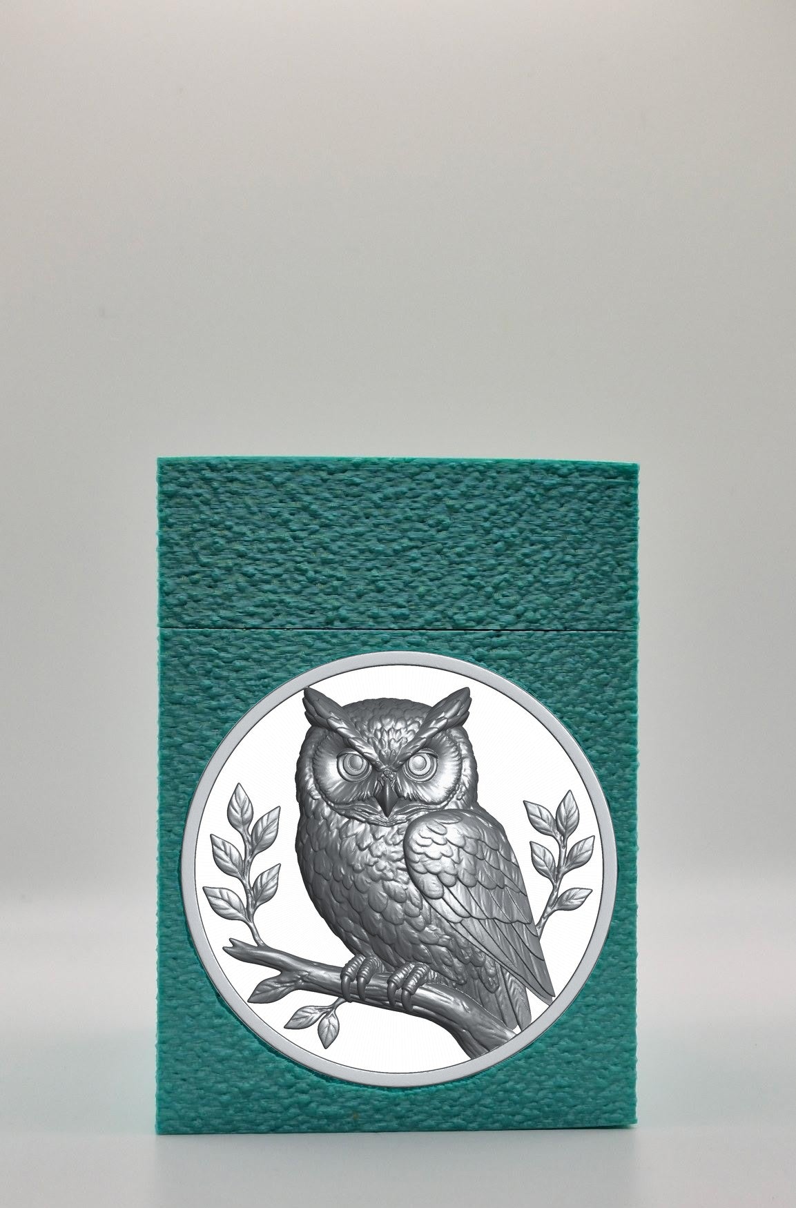 Owl Card Box — Green