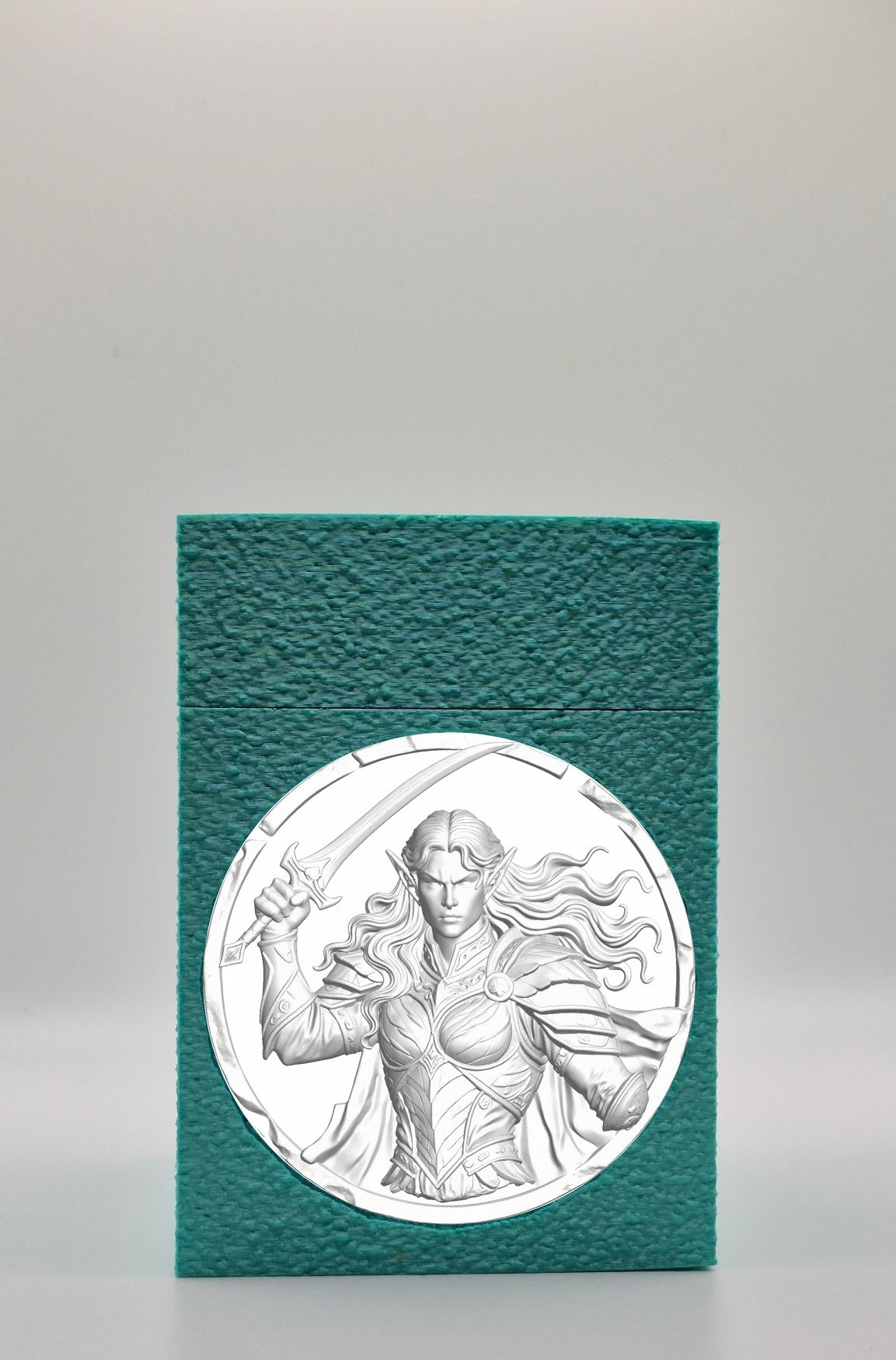Elvish Warrior Card Box — Green