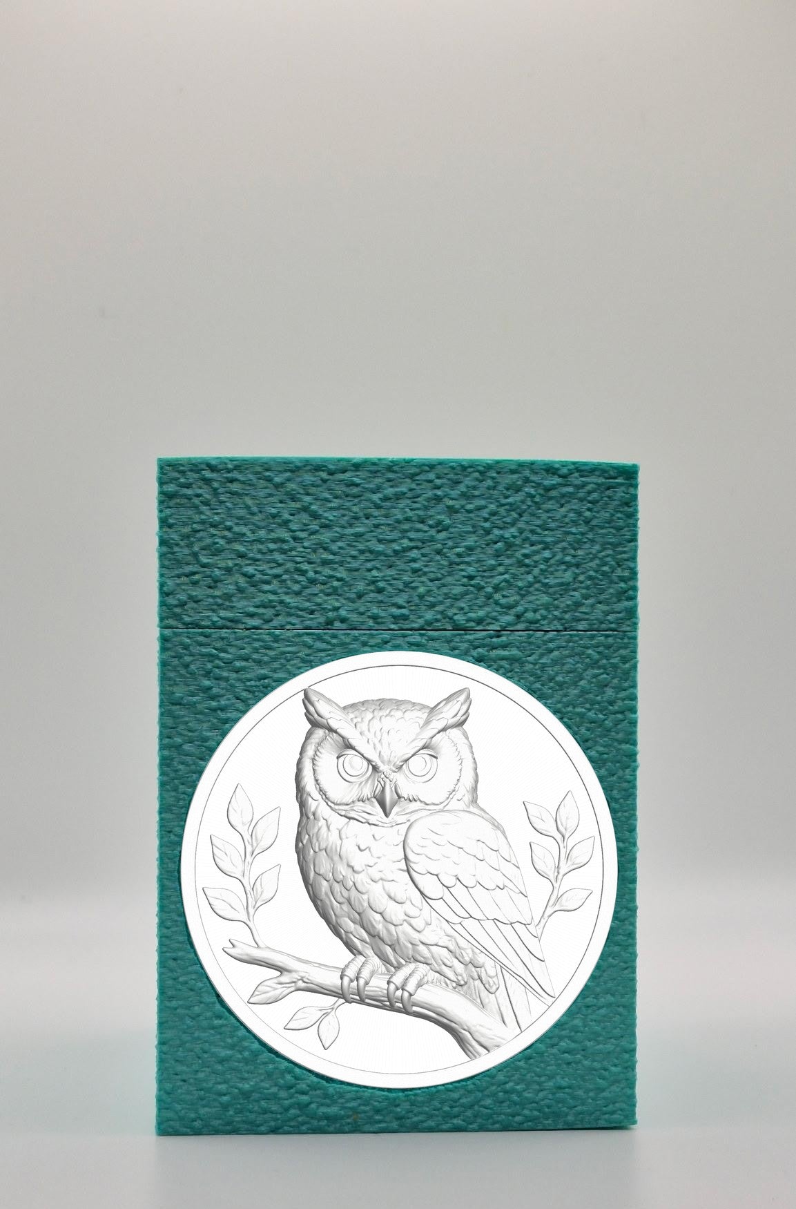 Owl Card Box — Green