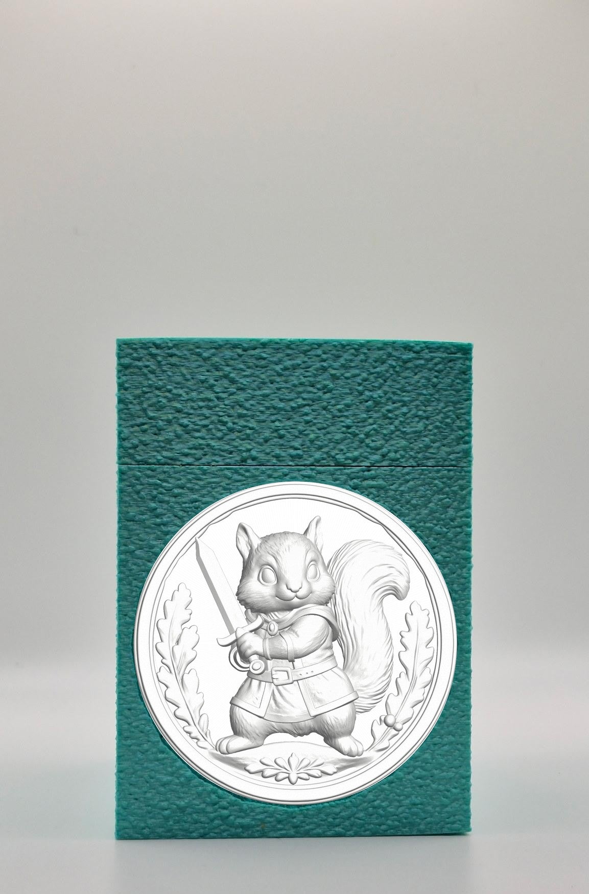 Squirrel Card Box — Green