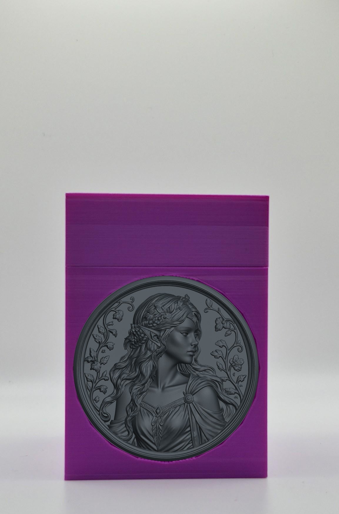 Elf Maiden Card Box — Purple