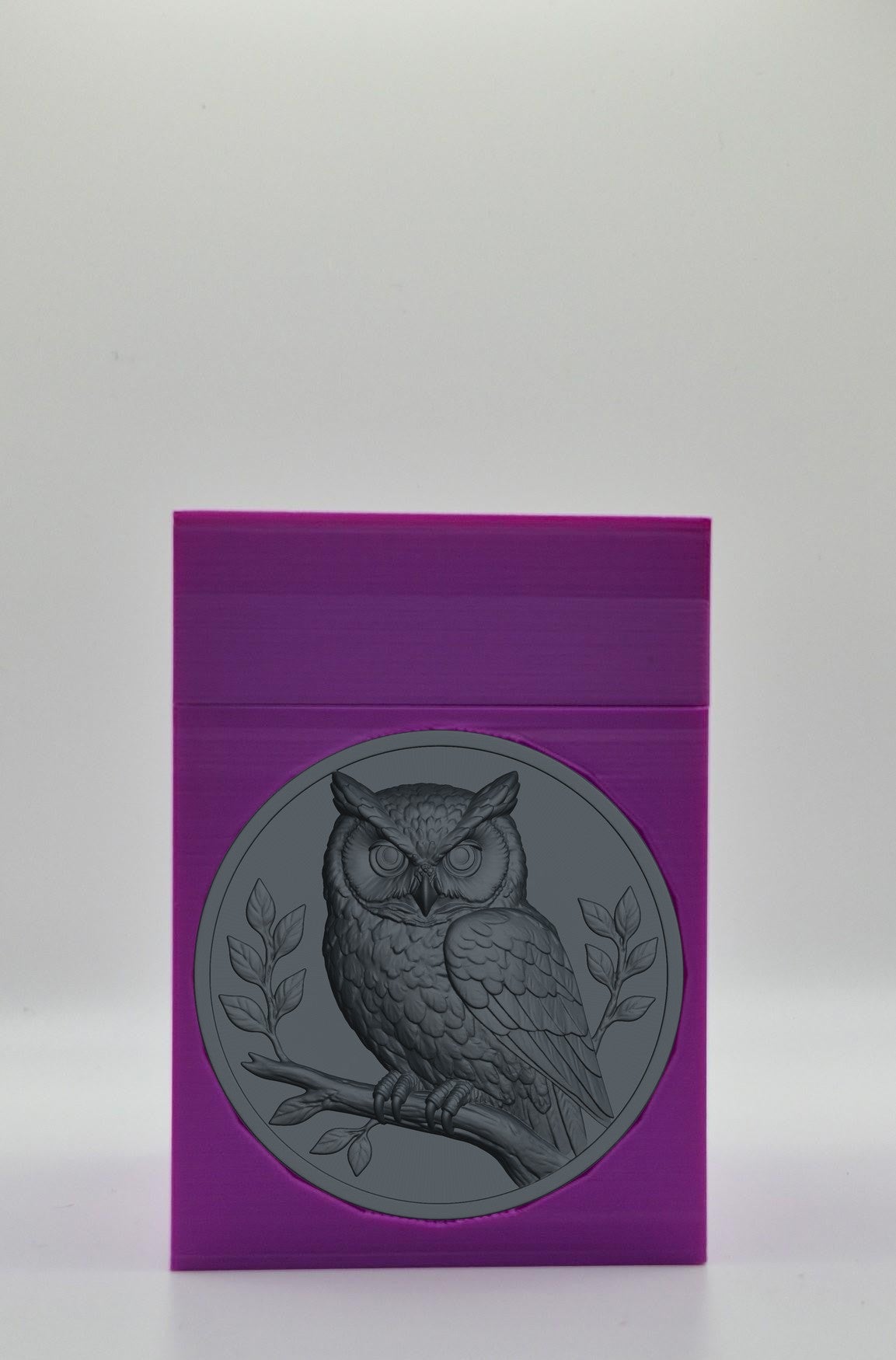 Owl Card Box — Purple