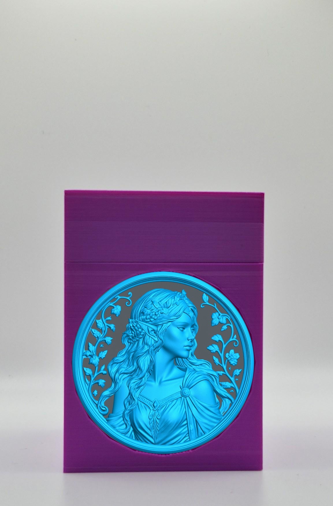 Elf Maiden Card Box — Purple