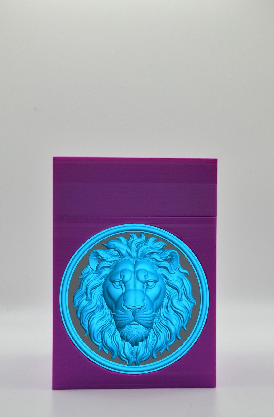 Lion Card Box — Purple
