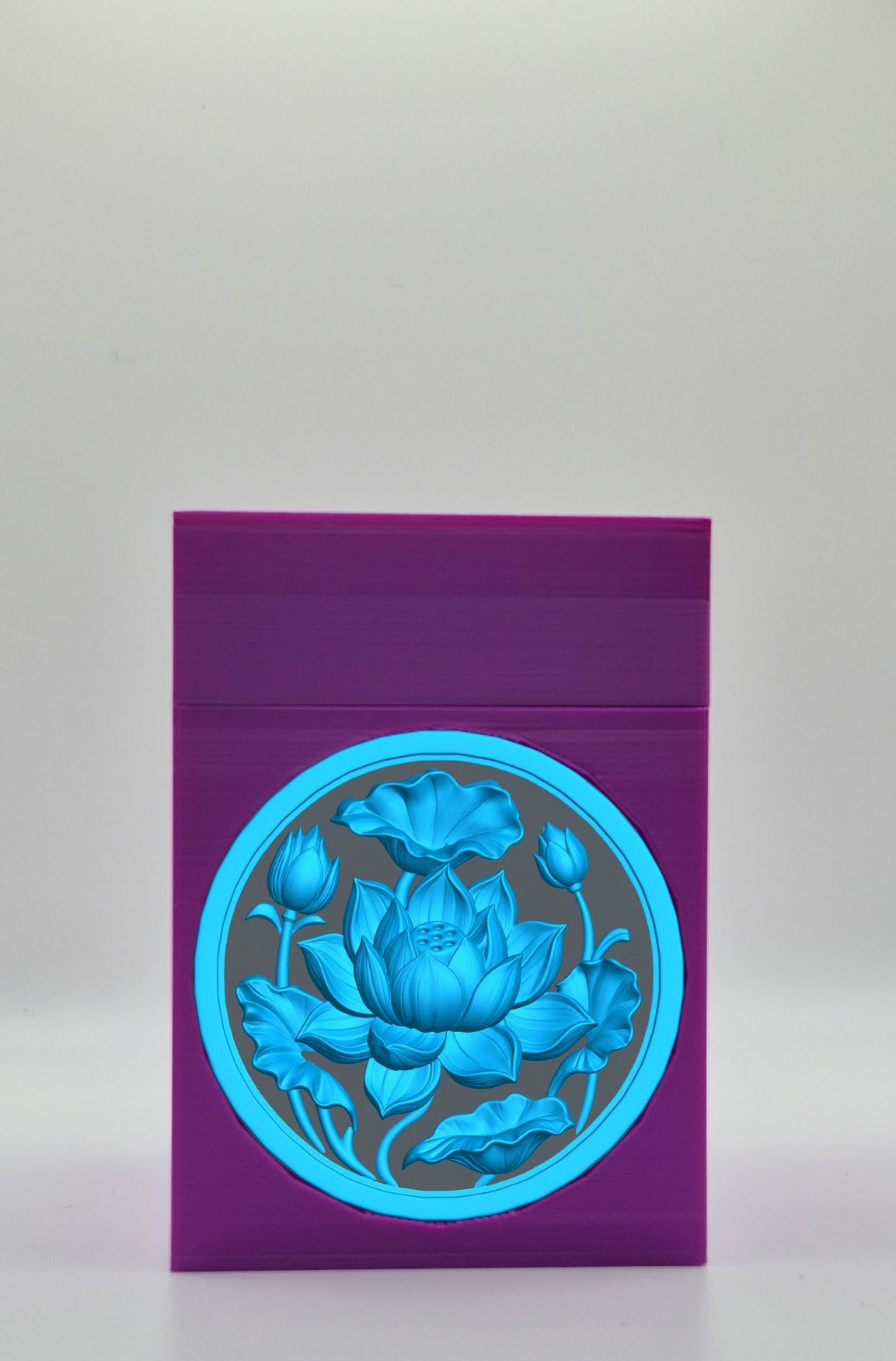 Lotus Card Box — Purple
