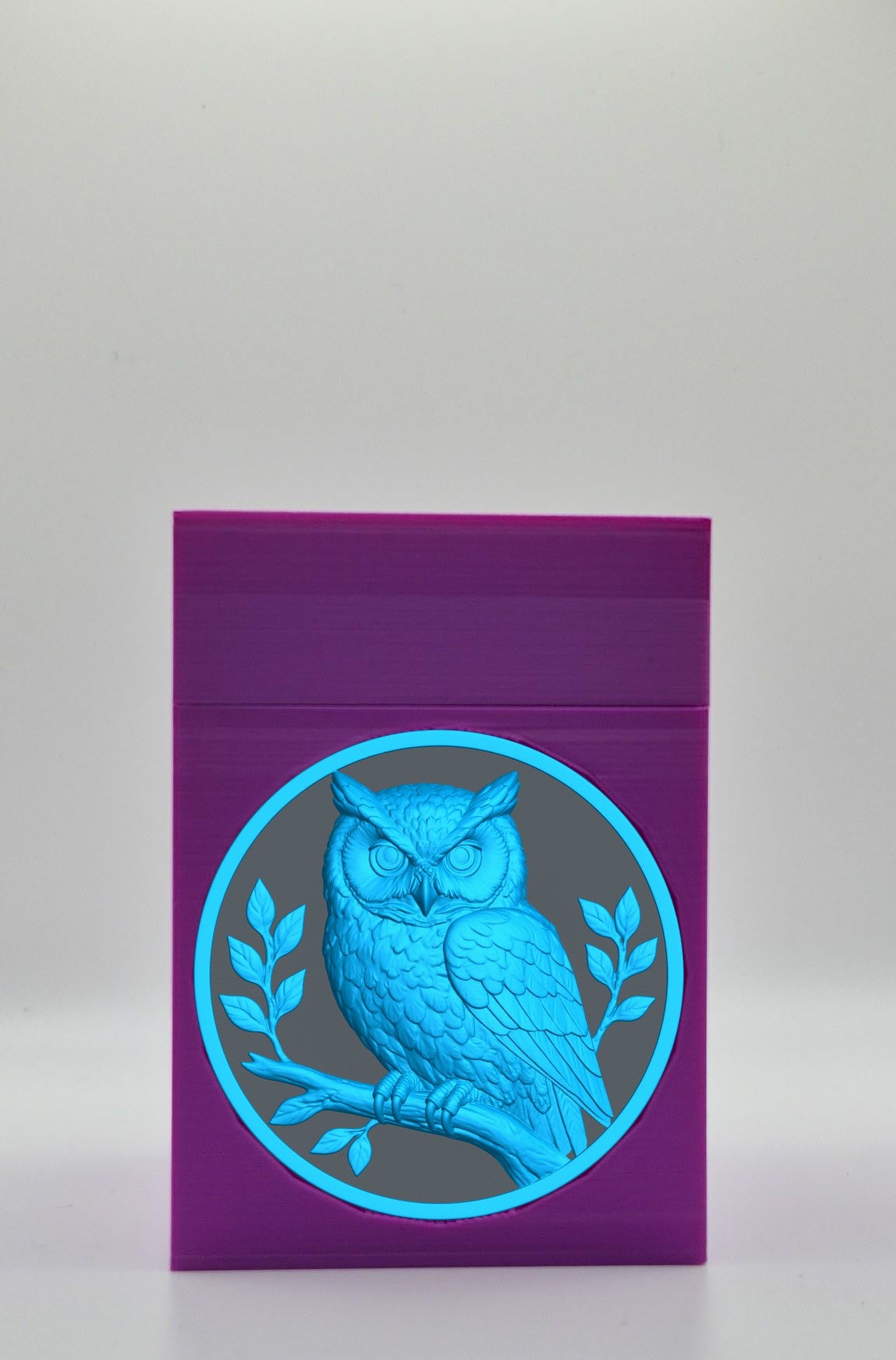 Owl Card Box — Purple