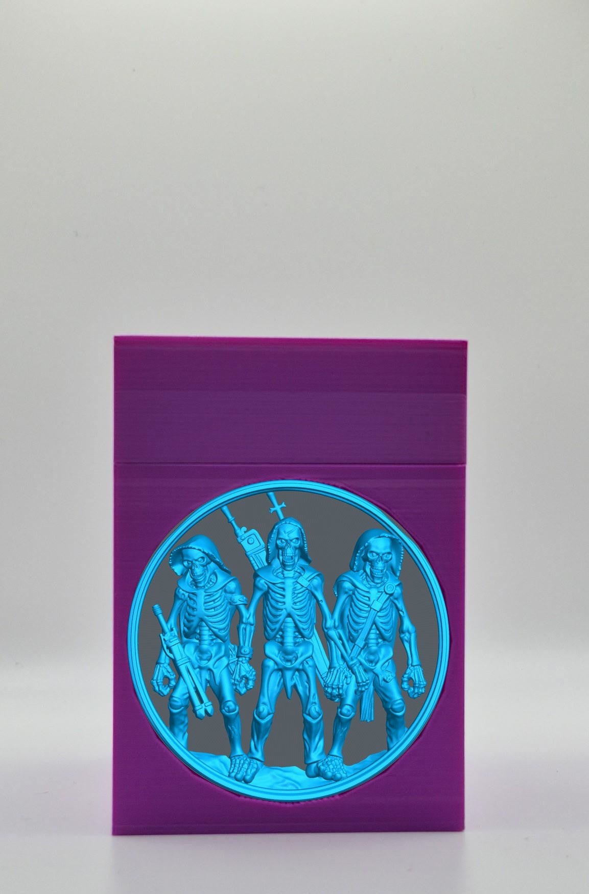 Skeleton Army Card Box — Purple