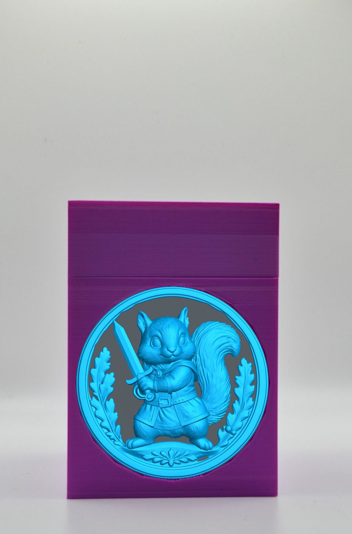 Squirrel Card Box — Purple