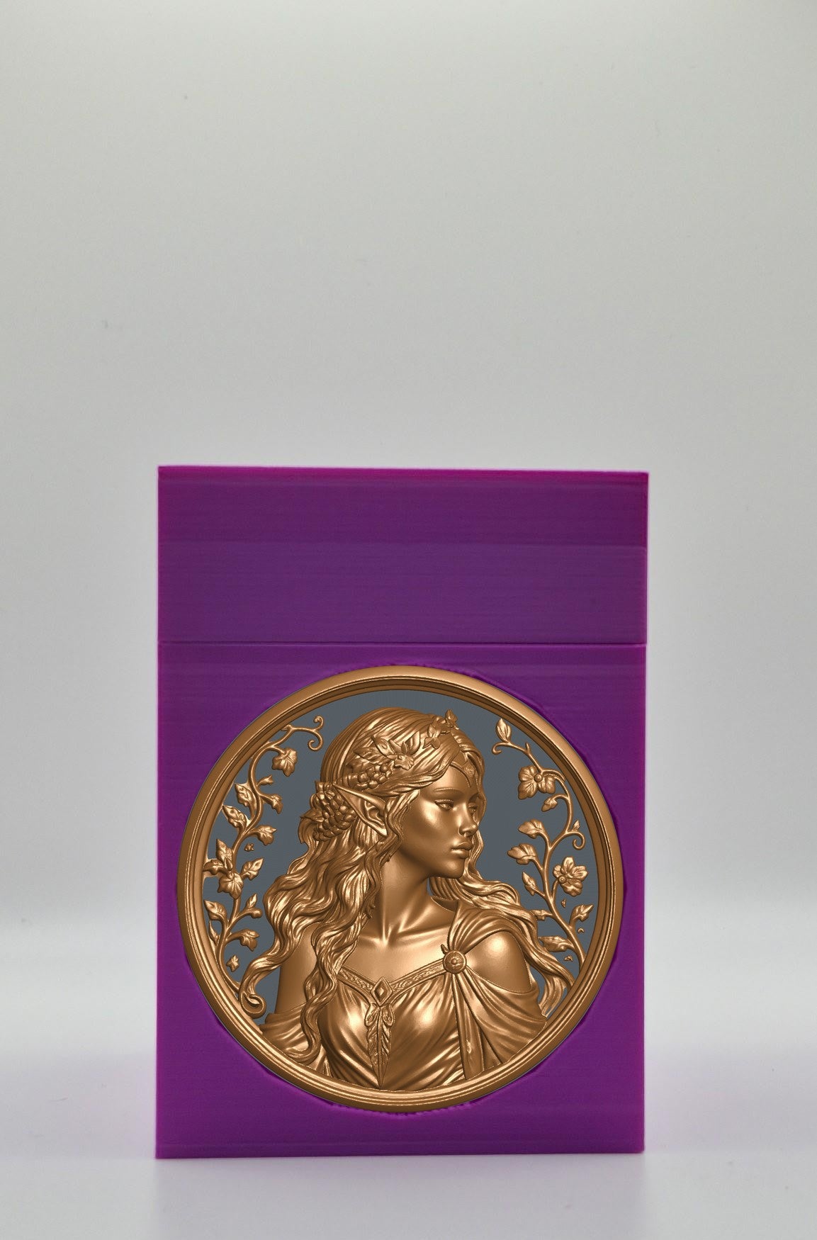 Elf Maiden Card Box — Purple