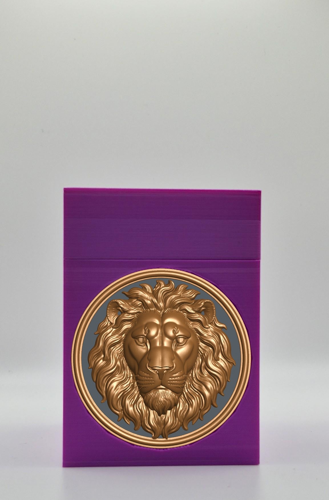 Lion Card Box — Purple