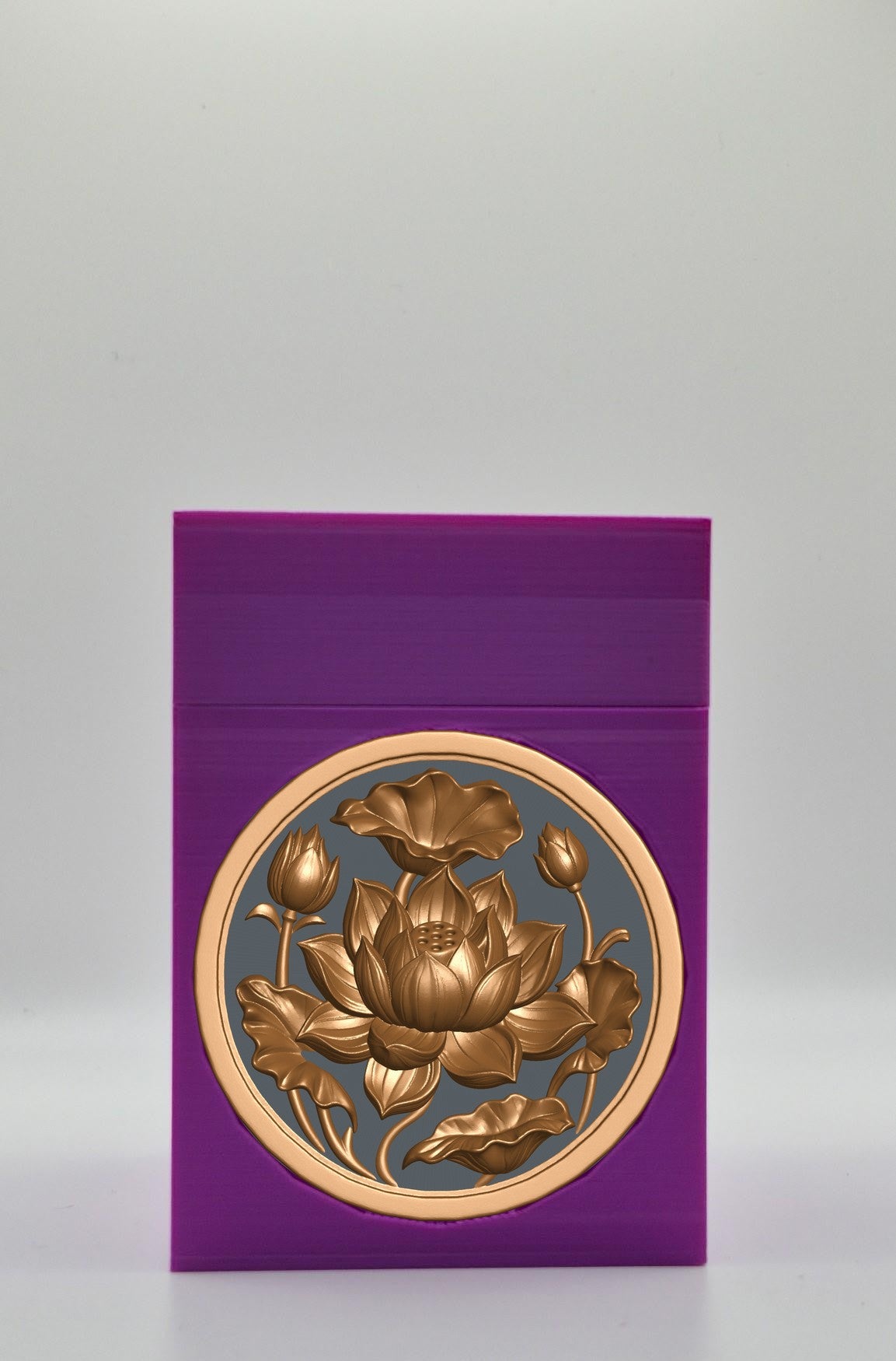 Lotus Card Box — Purple