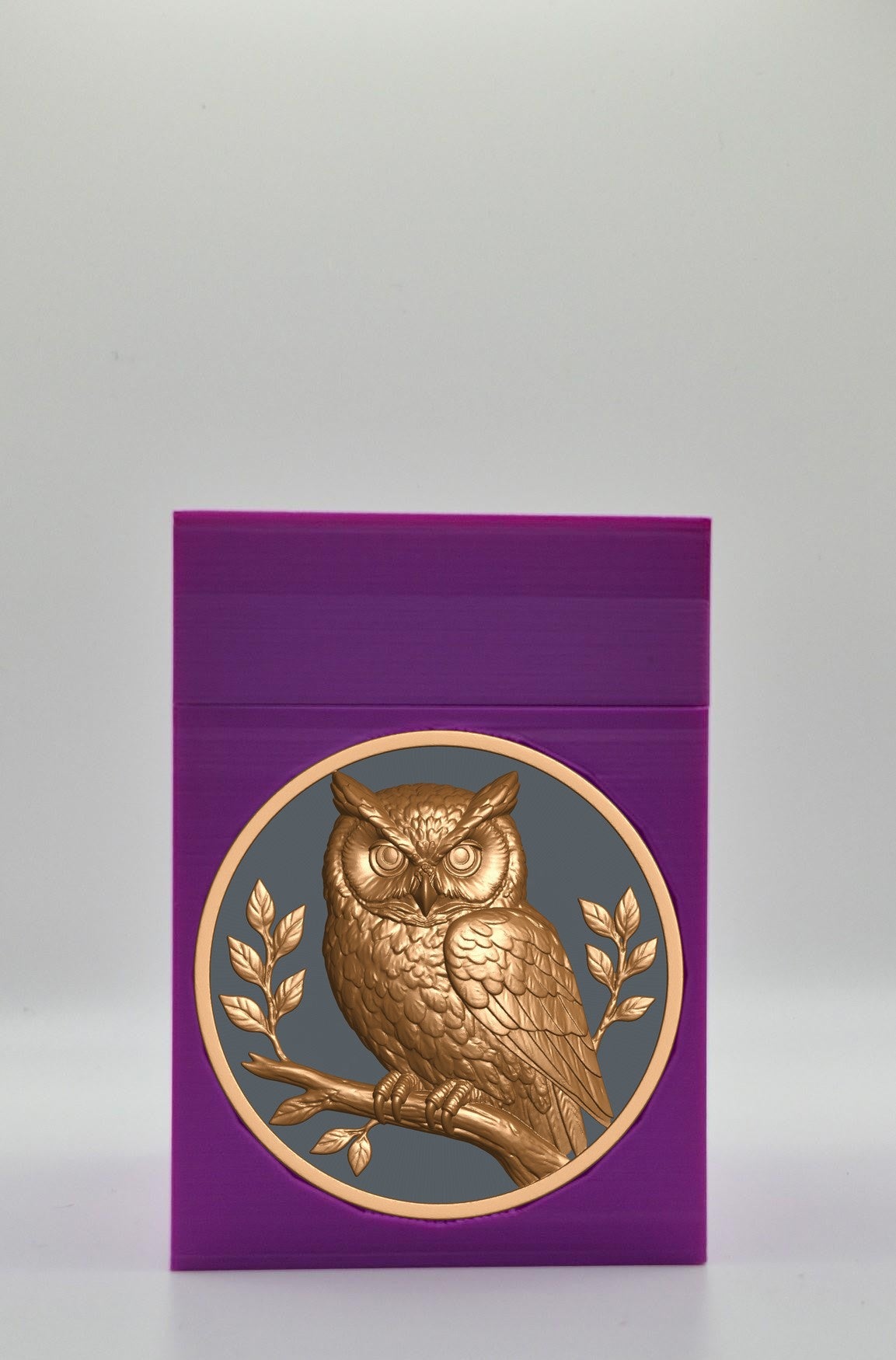 Owl Card Box — Purple
