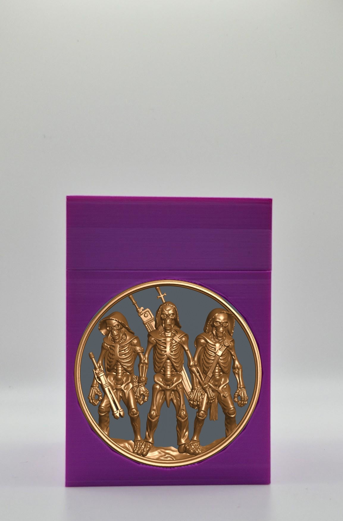 Skeleton Army Card Box — Purple