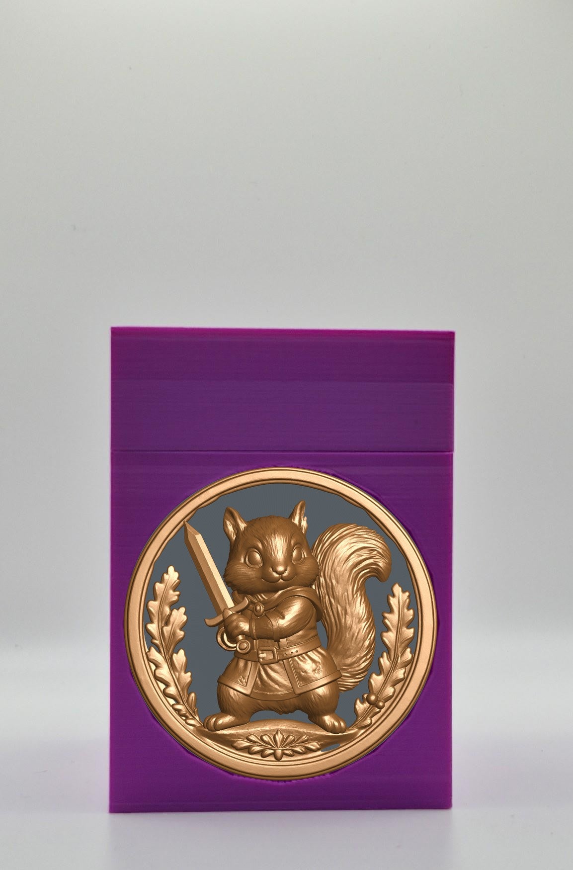 Squirrel Card Box — Purple
