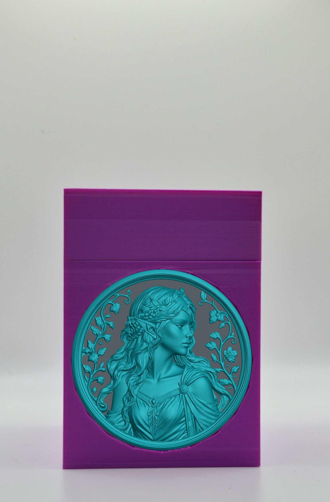 Elf Maiden Card Box — Purple