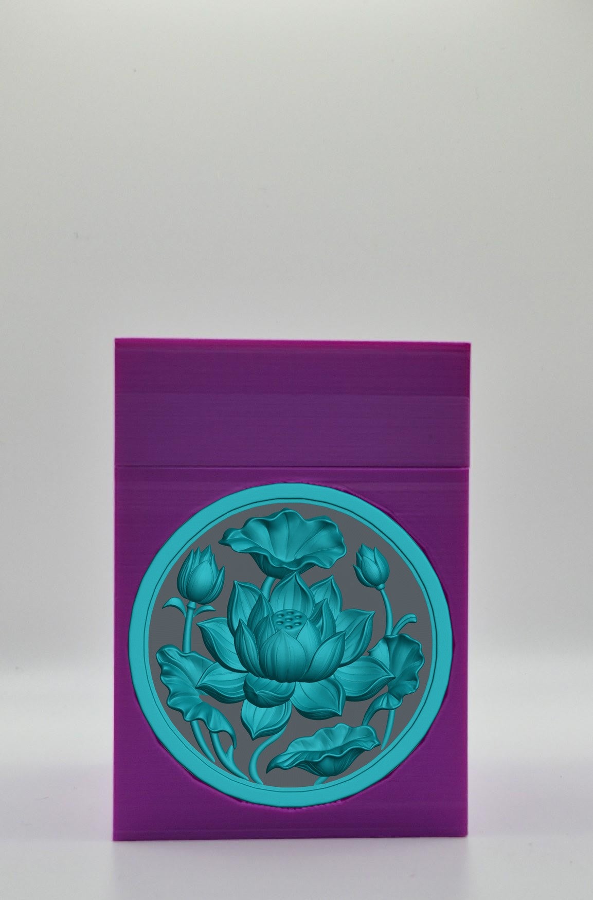 Lotus Card Box — Purple