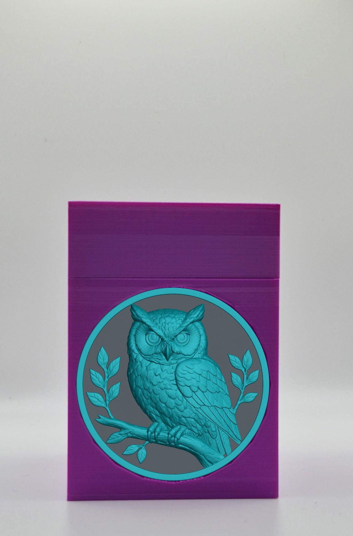 Owl Card Box — Purple