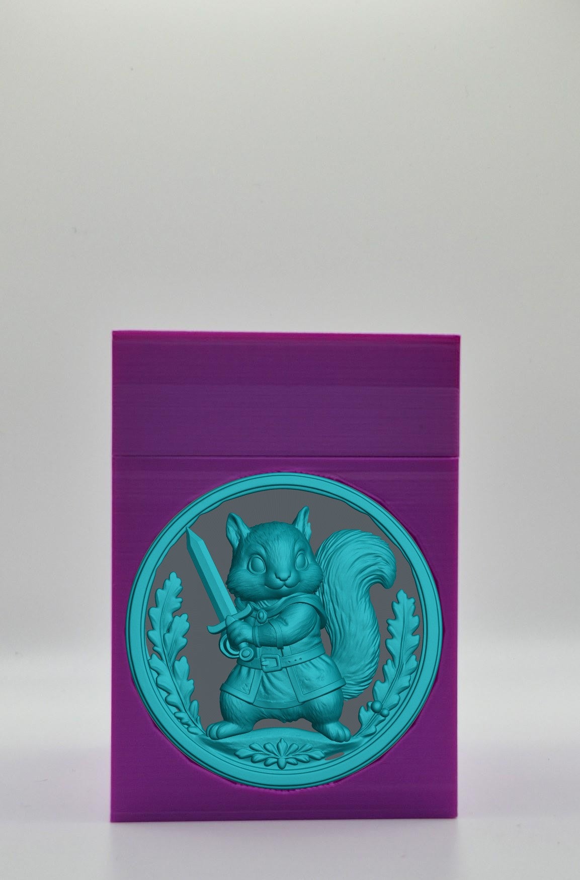 Squirrel Card Box — Purple