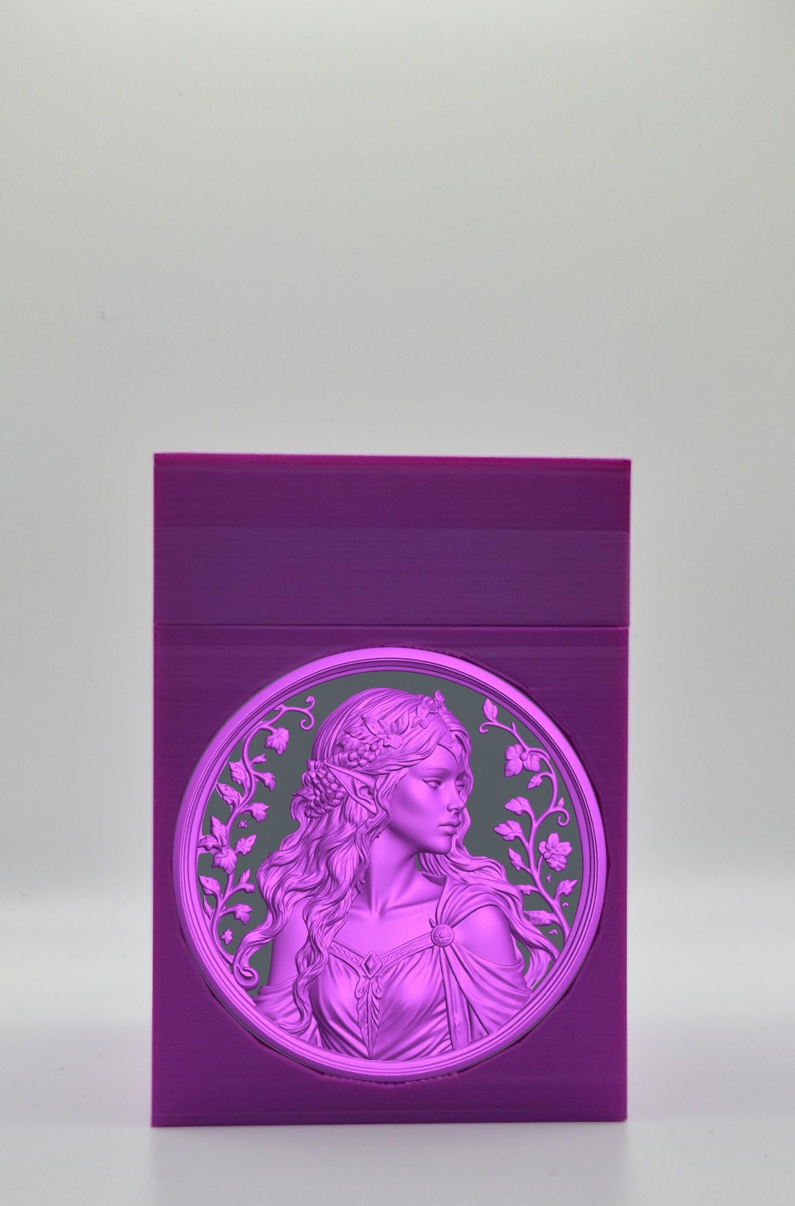 Elf Maiden Card Box — Purple