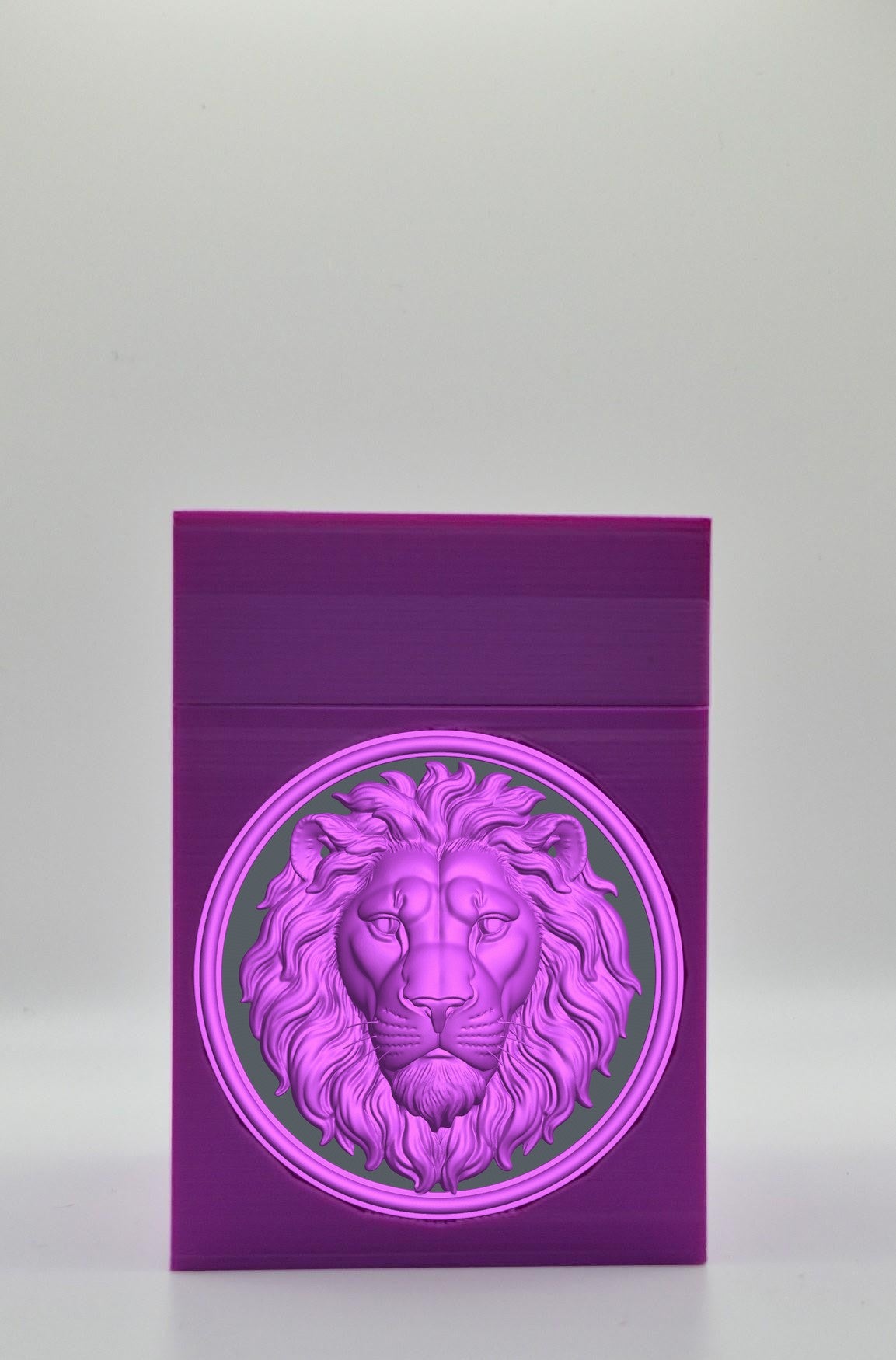 Lion Card Box — Purple